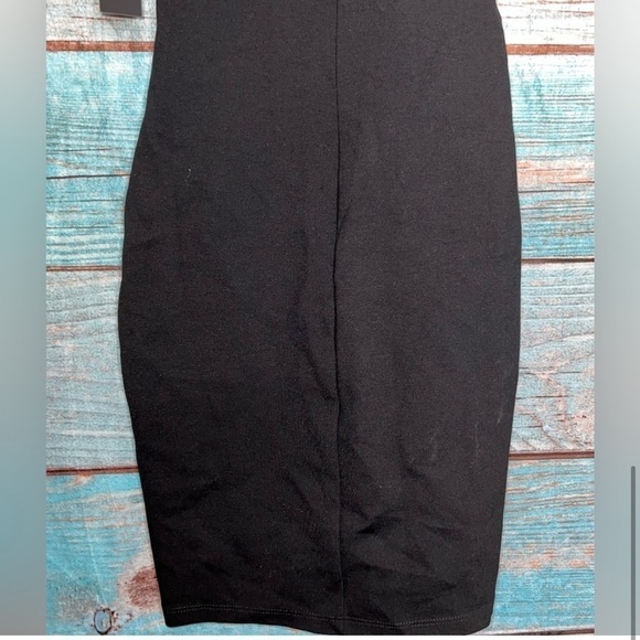 Lulus Lace Halter Dress S Black NWT Y2K Fitted Party Holiday Cocktail Coquette - Picture 6 of 9